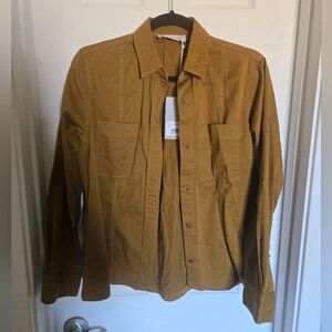Everlane Women's Tan Shirt Jacket Size 0 NWT